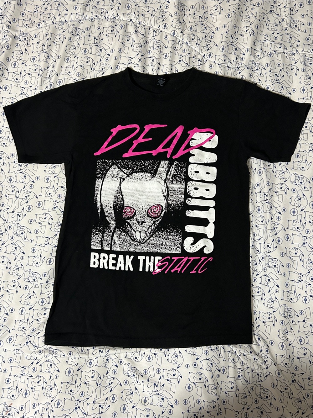 ‘Dead Rabbits Break The Static’ Graphic Tee Shirt